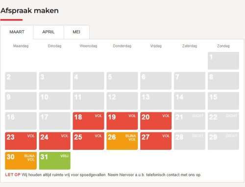 Nieuwe afspraak-module!